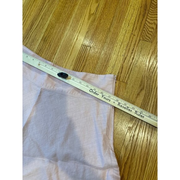 Merona Womens Pink Linen Flared Skirt Size 12 - Picture 6 of 9